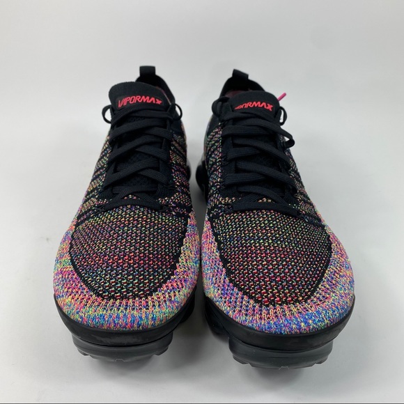 vapormax flyknit 2 black multicolor